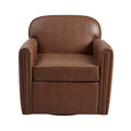 Faux Leather 360 Degree Swivel Arm Chair