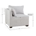 Modular Corner Chair ivory-polyester