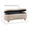 Boucle Flip Top Storage Bench