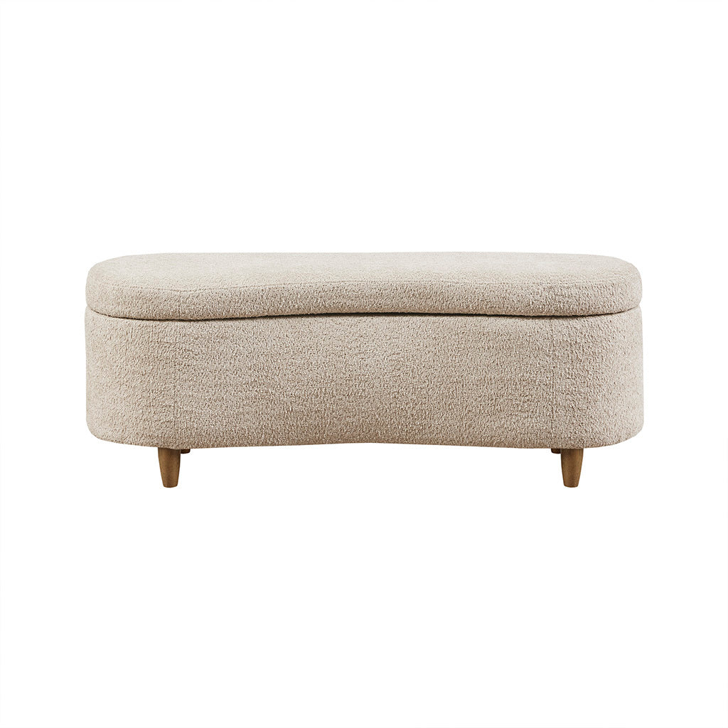 Boucle Flip Top Storage Bench