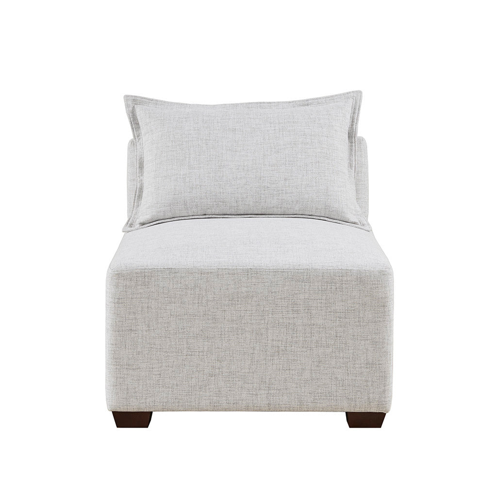 Modular Armless Chair ivory-polyester