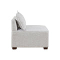 Modular Armless Chair ivory-polyester