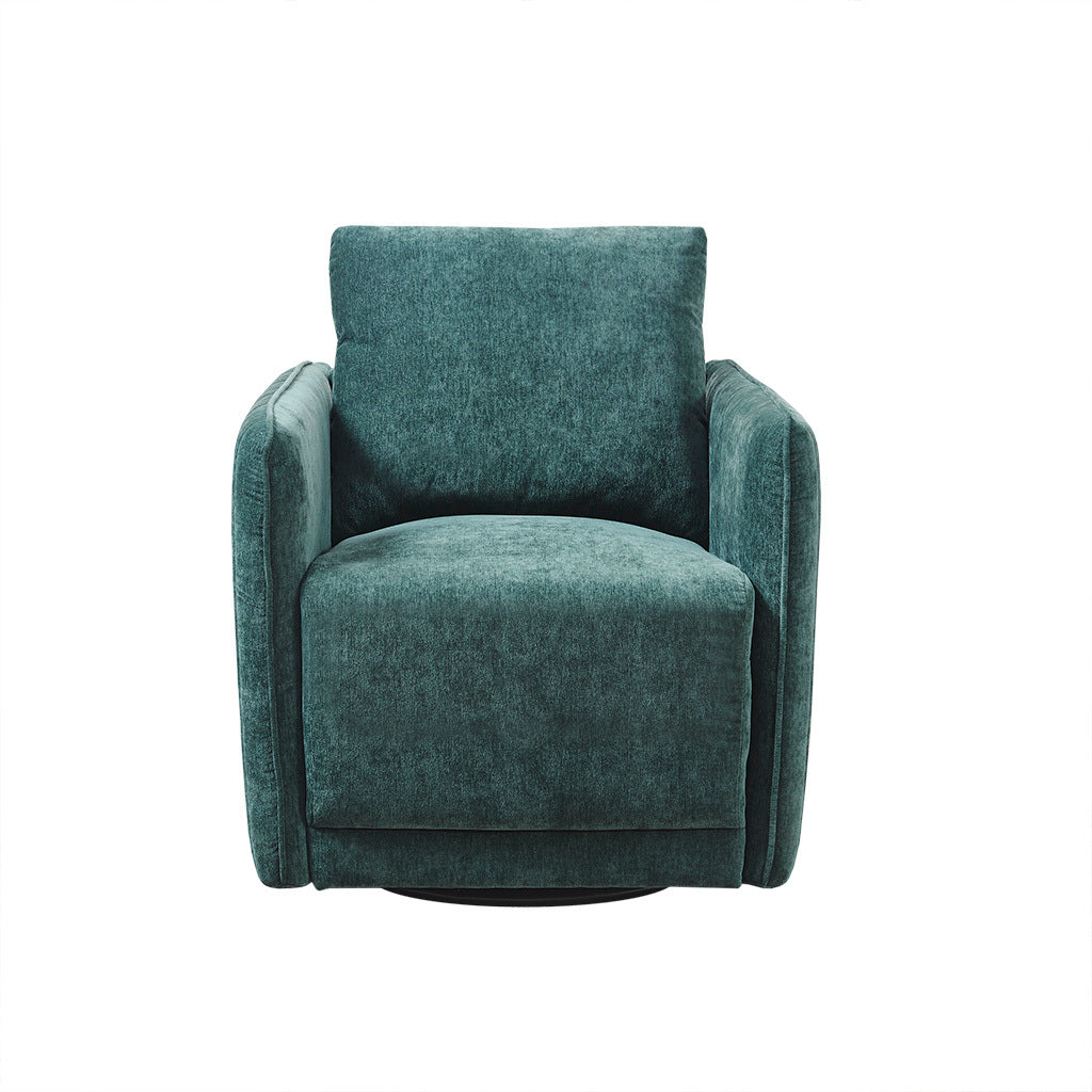 Upholstered 360 Degree Swivel Chair green-polyester