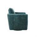 Upholstered 360 Degree Swivel Chair green-polyester