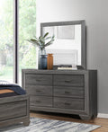 Wooden Bedroom Furniture Gray Finish 1pc Dresser of 6x gray-6-wood