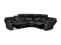 Home Theater Seating Manual Recliner with Cup Holder black-foam-pu