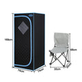 Full Size Portable Black Steam Sauna tent