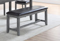 Dining Room Furniture Casual Modern 6pc Set Dining gray-wood-dining room-bench