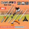 5 in 1 Multi Functional Trimming Tool, 56CC 2 Cycle orange-plastic