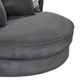 Swivel Accent Barrel Chair With 5 Movable Pillow
