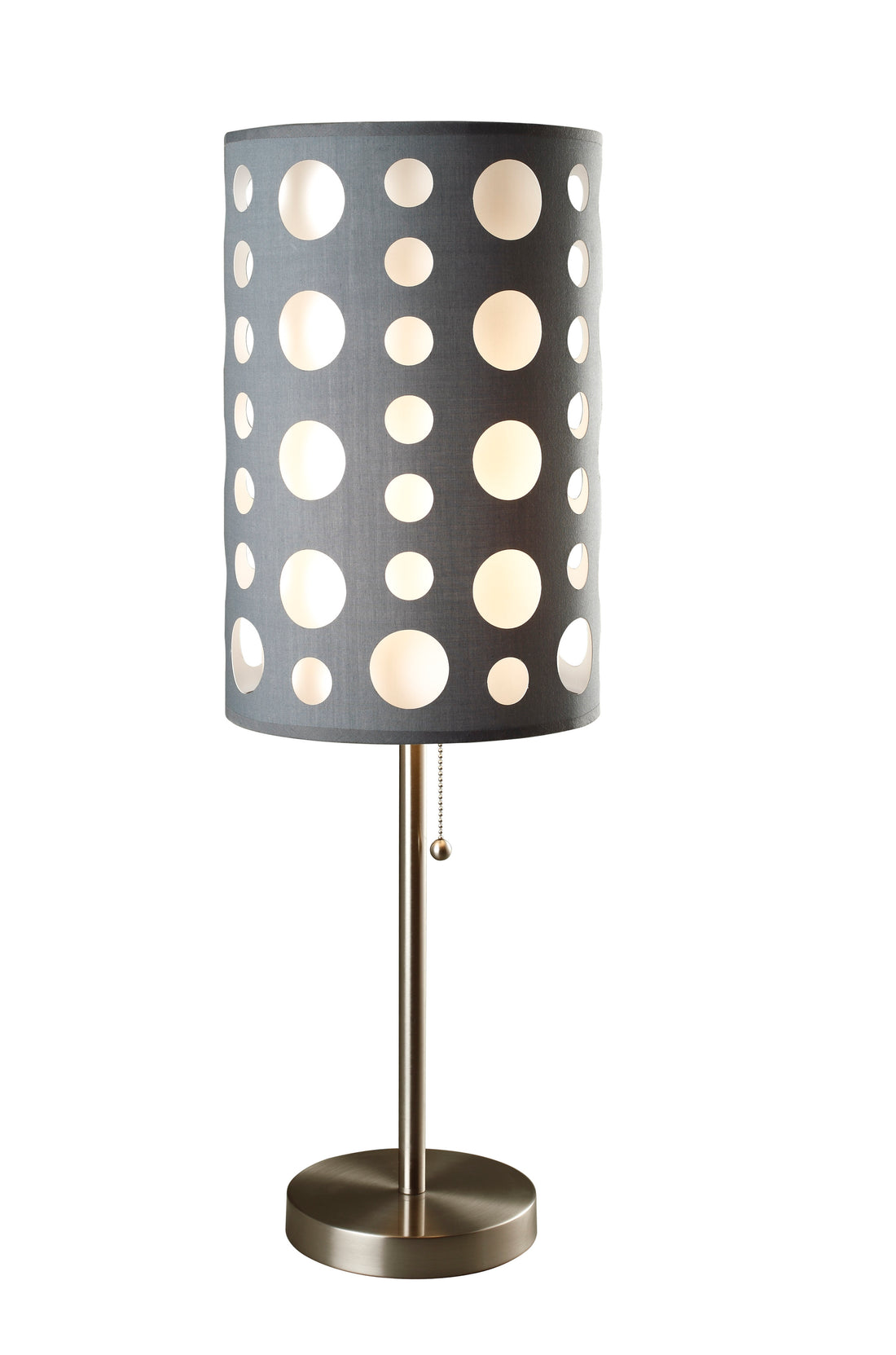 30"h Grey White Retro Table Lamp