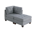 Living Room Furniture Tufted Ottoman Grey Linen Like grey-linen-primary living