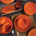 Fulya 16 Pieces Dinnerware Set orange-porcelain