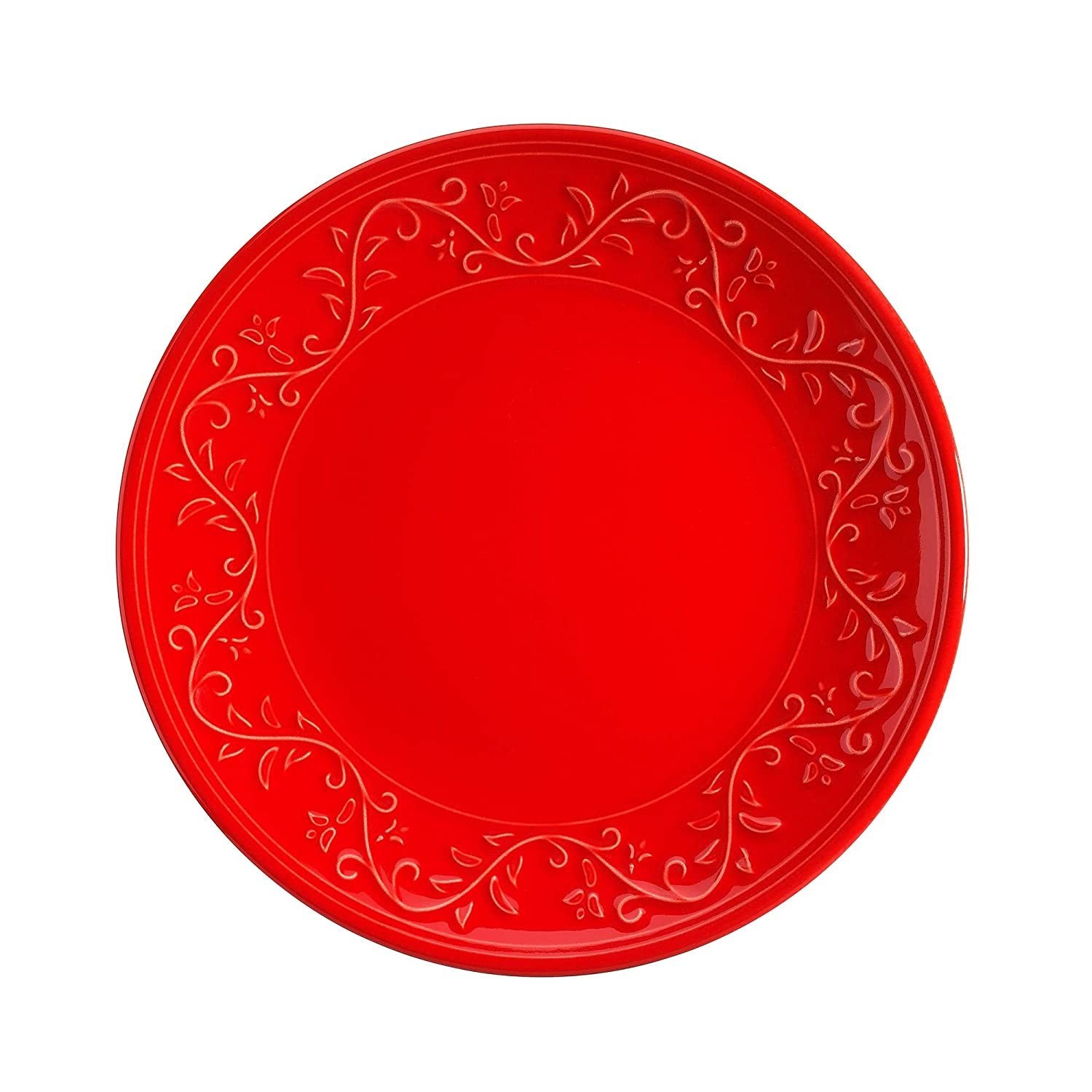 Fulya 16 Pieces Dinnerware Set red-porcelain