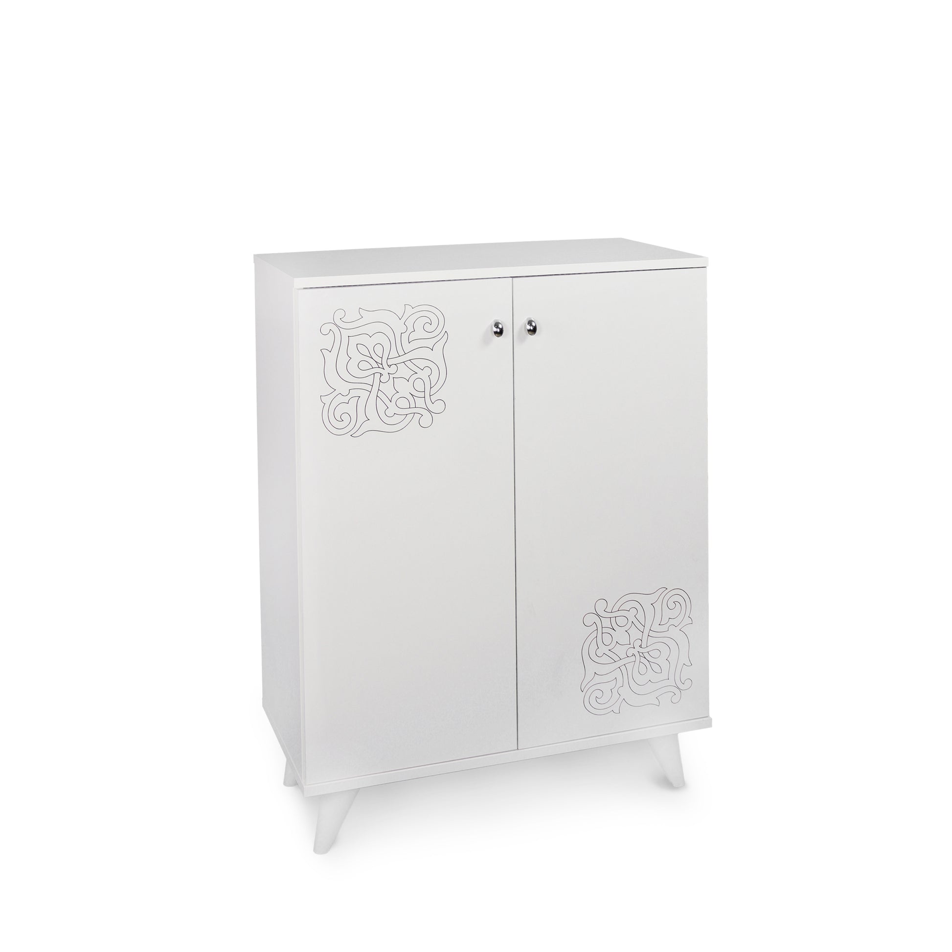 Valeria Wood Base Shoe Cabinet white-wood