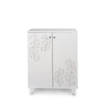 Valeria Wood Base Shoe Cabinet white-wood