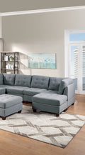 Modular Sectional 9pc Set Living Room Furniture Corner gray-primary living