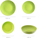 Fulya 16 Pieces Dinnerware Set green-porcelain