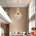 Gold Crystal Chandeliers,Large Contemporary Luxury gold-crystal-iron