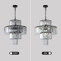 Black Luxury Crystal Chandelier Modern Chandeliers black-crystal-iron