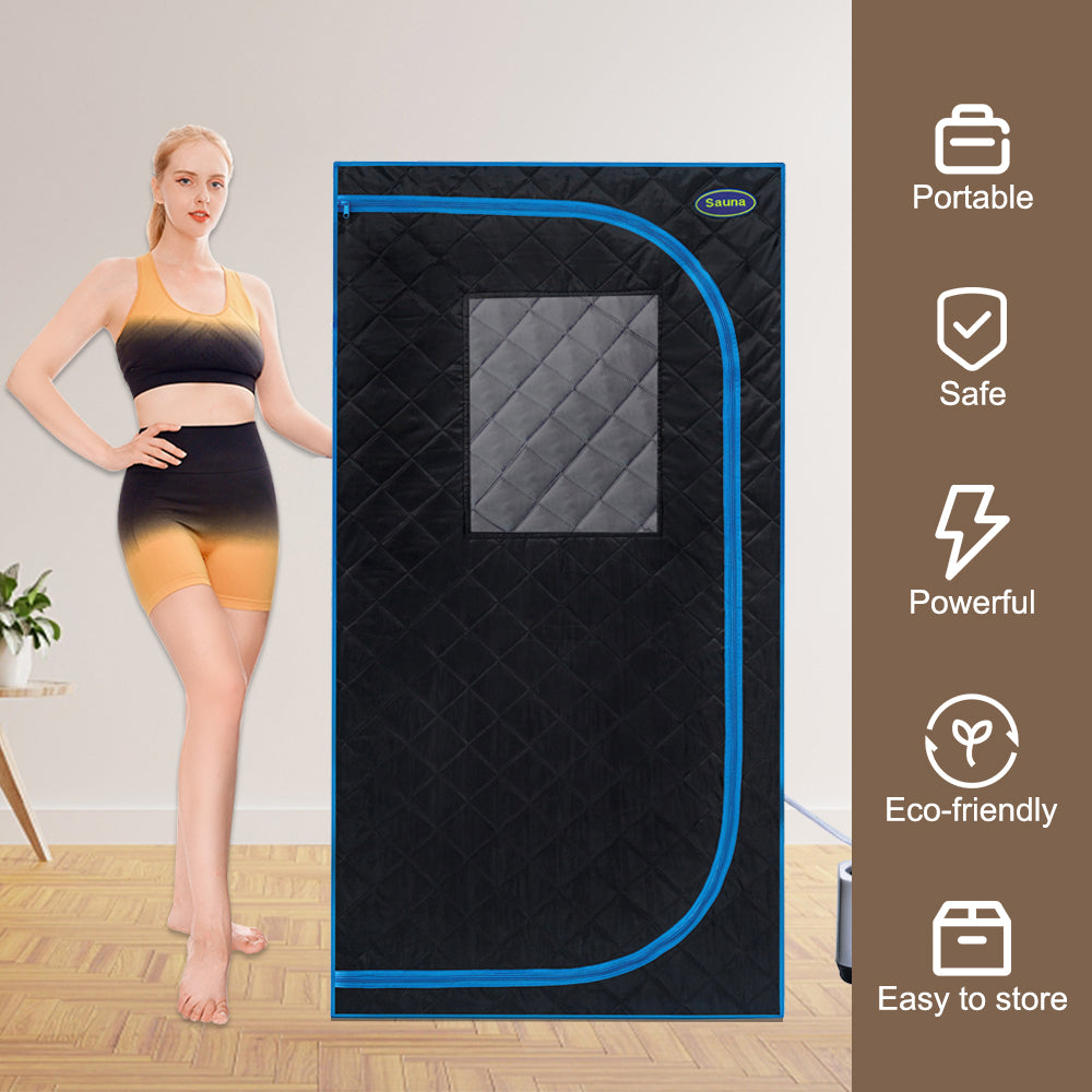 Portable Black Full Size Steam Sauna tent