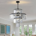 Black Luxury Crystal Chandelier Modern Chandeliers black-crystal-iron