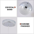 Pendant Light with Dimmable LED set of 3 chrome-acrylic-iron