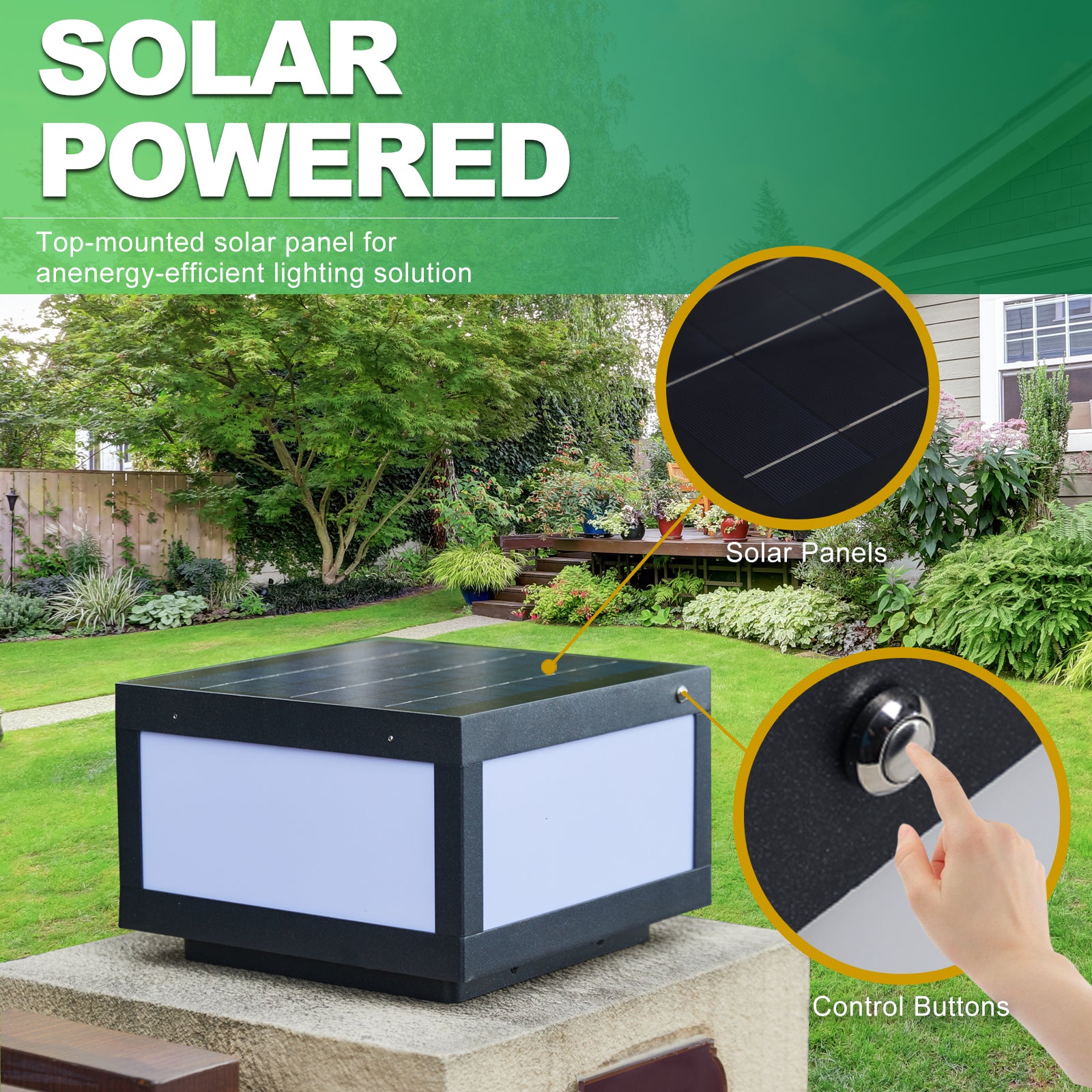 Solar Wall Lamp With Dimmable Led