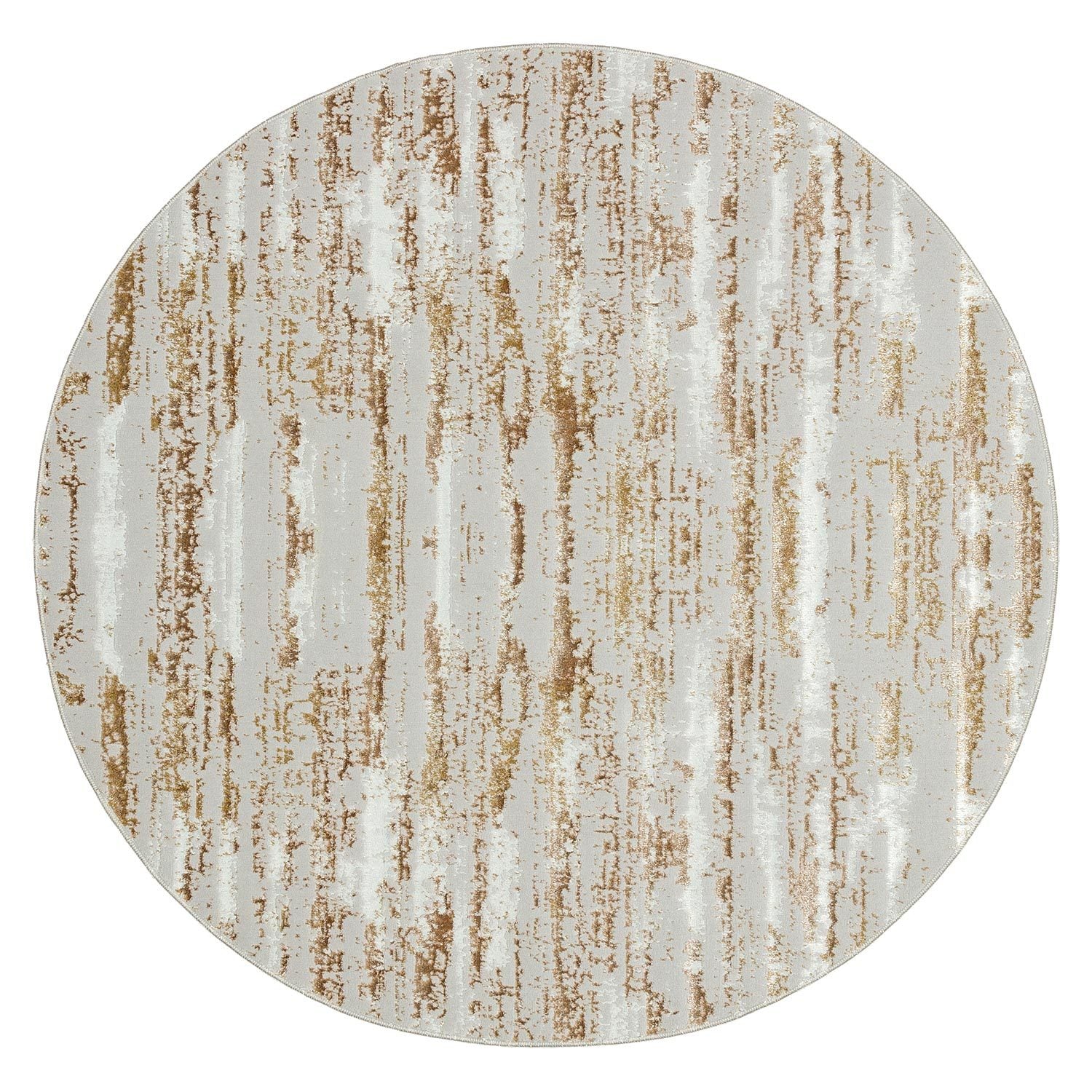 Milano Collection Shimmer Skin Woven Round Area Rug multicolor-polyester