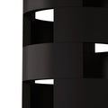 Black Hollow Cylindrical Base - Black Mdf