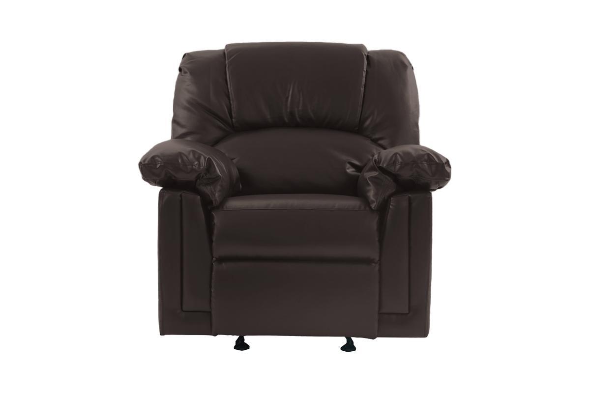 Motion Recliner Chair 1pc Glider Couch Living Room brown-primary living