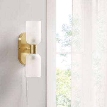 Double Tube 2 Light Wall Sconce