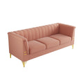 FX P82 PK SOFA Modern Designs Velvet Upholstered pink-velvet