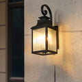 Large Outdoor Wall Lamps With Glass 2pack black-traditional-acrylic