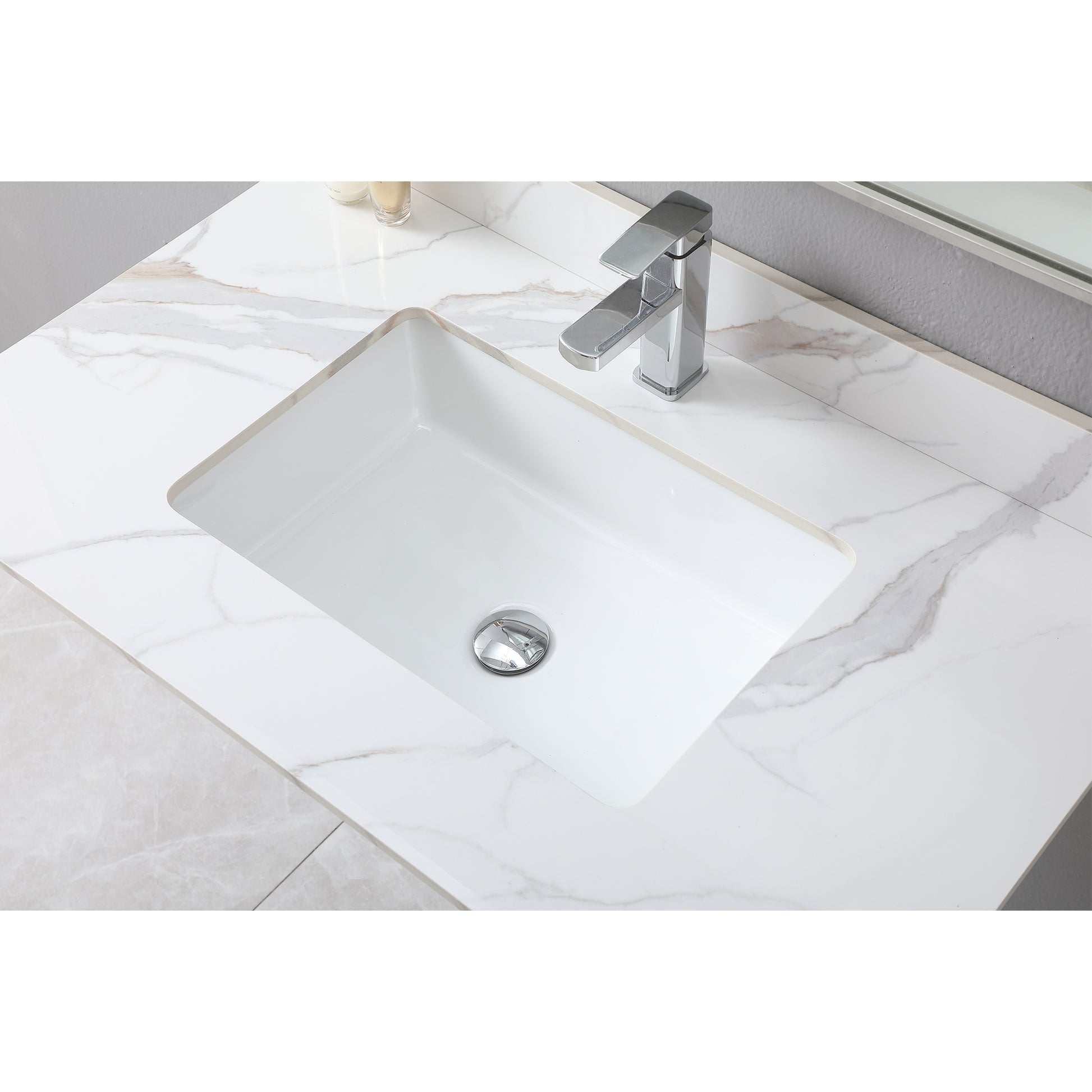 Montary 37inch bathroom vanity top stone carrara gold white-sintered stone