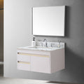 Montary 31inch bathroom vanity top stone carrara gold white-sintered stone