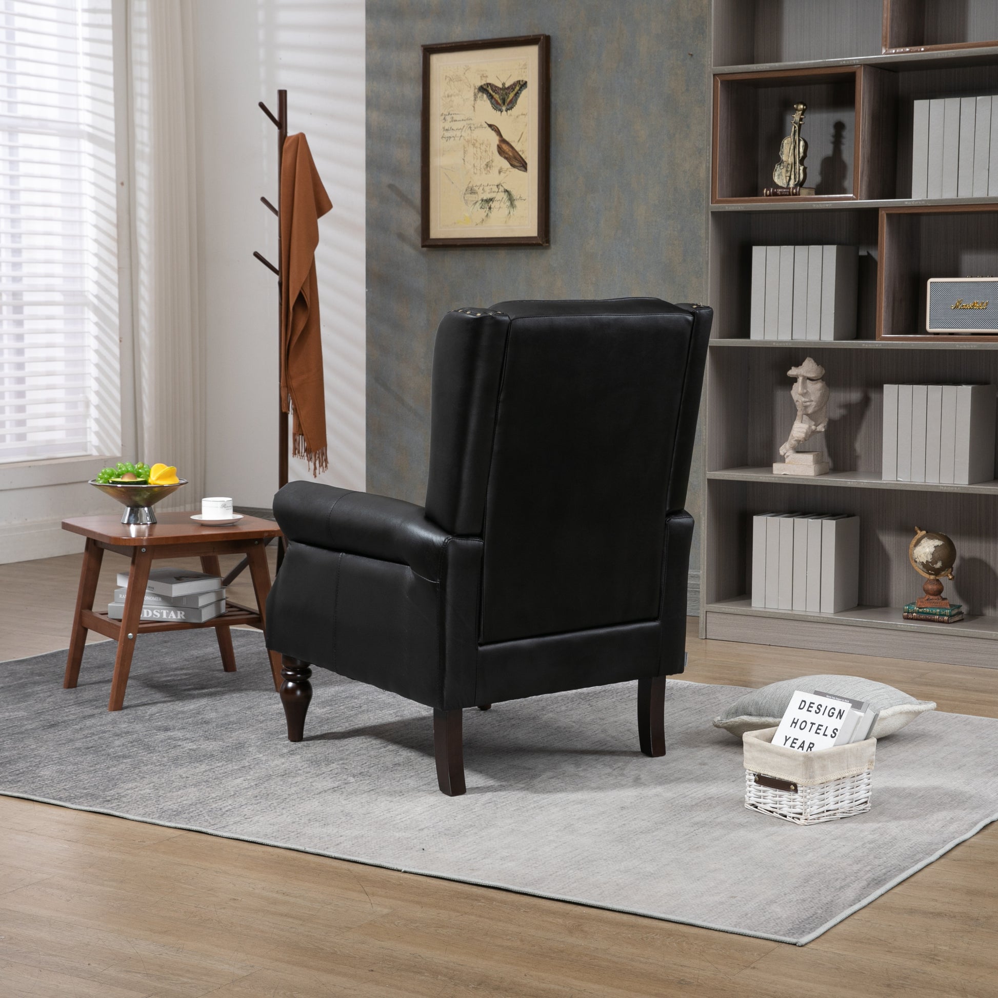 Coolmore Wood Frame Armchair, Modern Accent Chair