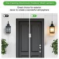 Large Outdoor Wall Lamps With Glass 2pack black-traditional-acrylic