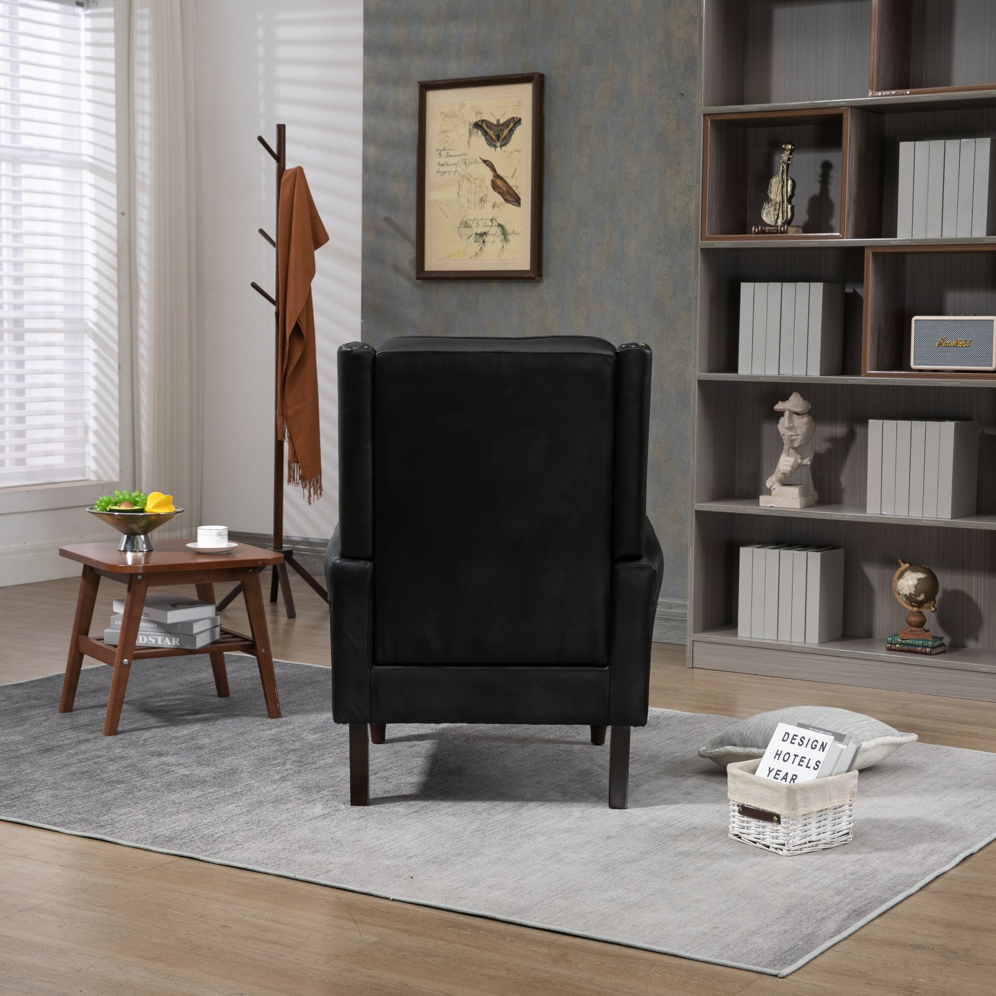 Coolmore Wood Frame Armchair, Modern Accent Chair