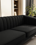 Fx P81Pu Bk Sofa - Black Pu 2 Seat