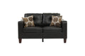 Living Room Furniture 2pc Sofa Set Espresso Faux espresso-faux leather-wood-primary living