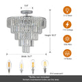 Large crystal chandelier in white chrome color, modern chrome-luxury-crystal