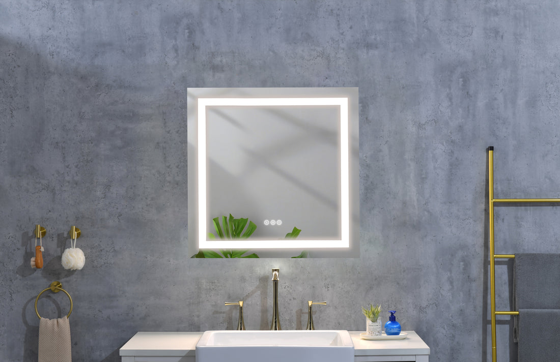 Led Bathroom Mirror"X" With Front And Backlight,