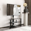 35.4 Inch Black Multi Function Tv Stand Height -