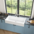 White Farmhouse Sink Deep Apron Sink Undermount