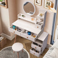 Stylish Vanity Table Cushioned Stool, Touch
