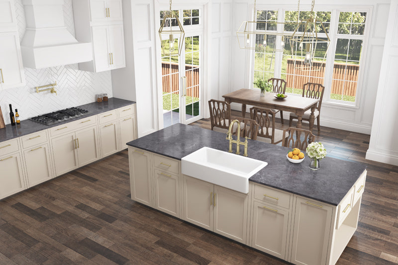 White Farmhouse Sink Deep Apron Sink Undermount