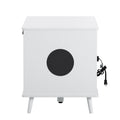 Litter Box Enclosure, Cat Litter Box Furniture with white-mdf