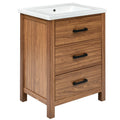 24'' Bathroom Vanity with Ceramic Basin Sink,