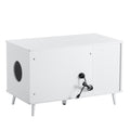 Litter Box Enclosure, Cat Litter Box Furniture with white-mdf